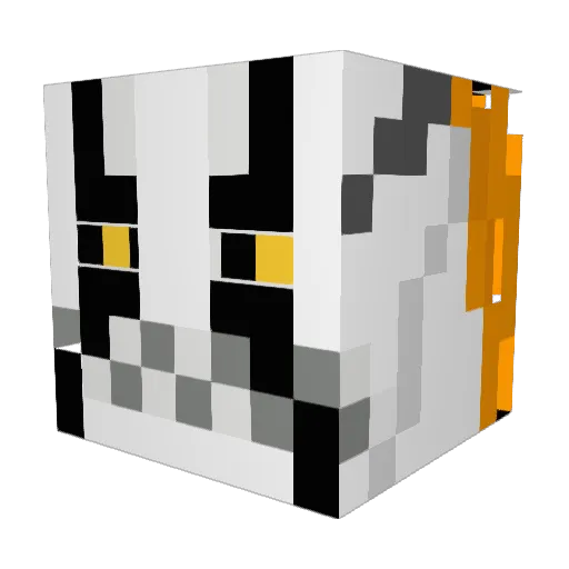 Buulord Minecraft avatar head, 3D render