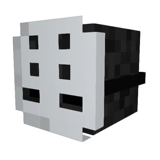 BuumSlide Minecraft avatar head, 3D render