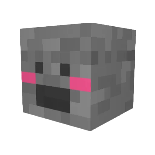 Buur_ugh Minecraft avatar head, 3D render
