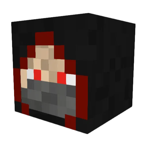 Buurman_Mol Minecraft avatar head, 3D render