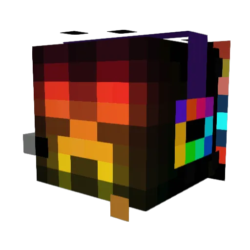 Buus5 Minecraft avatar head, 3D render