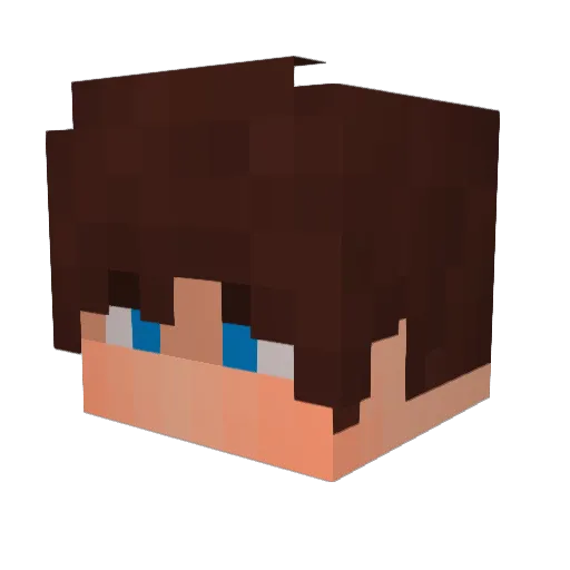 Buvkin_ Minecraft avatar head, 3D render