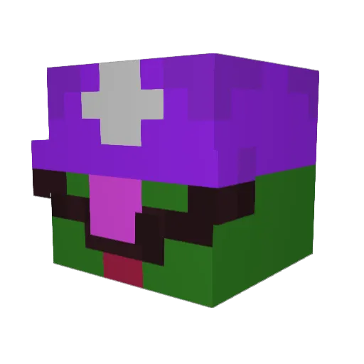 Buwenbuwe Minecraft avatar head, 3D render