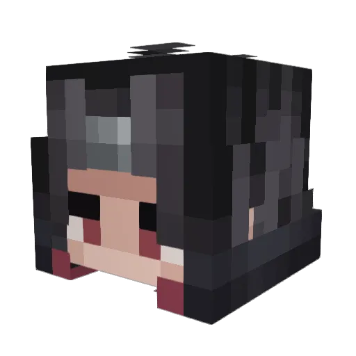 BuxingIe Minecraft avatar head, 3D render