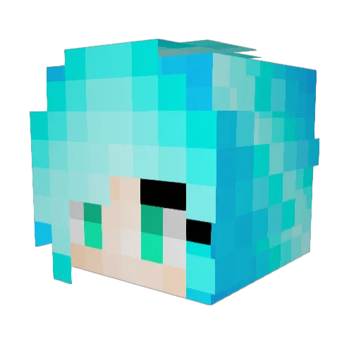 Buycrafts Minecraft avatar head, 3D render