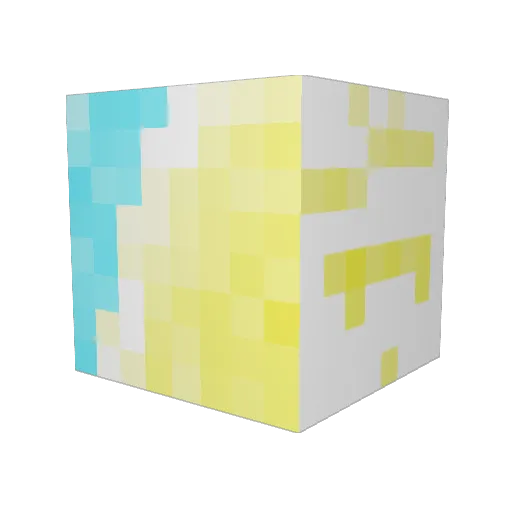 BuysChips Minecraft avatar head, 3D render