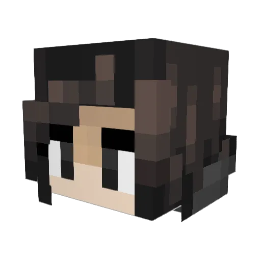 Buzabs Minecraft avatar head, 3D render