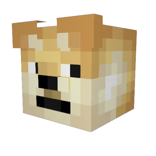 BuzzBoy85 Minecraft avatar head, 3D render