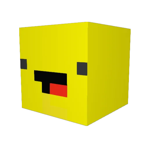 BuzzTheBee Minecraft avatar head, 3D render