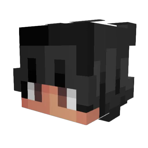 BuzzViper Minecraft avatar head, 3D render