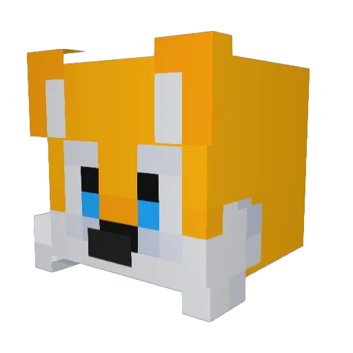 Buzzed_Woody Minecraft avatar head, 3D render