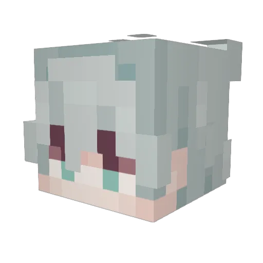 BuzzinBallz Minecraft avatar head, 3D render