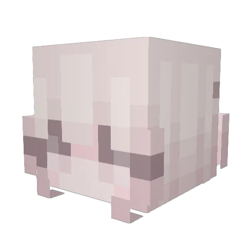 BuzzinD Minecraft avatar head, 3D render