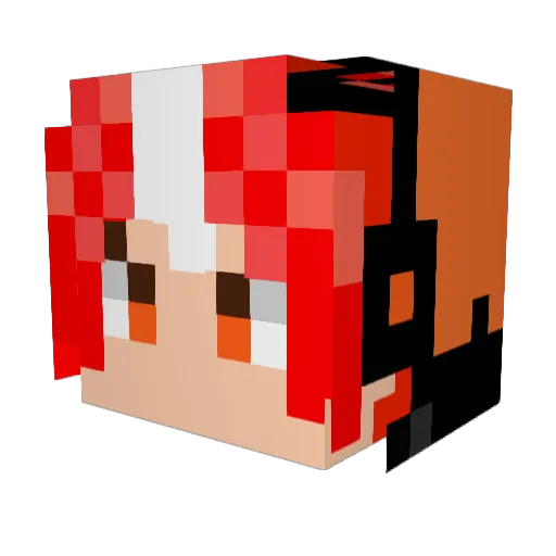 Buzzwole794 Minecraft avatar head, 3D render