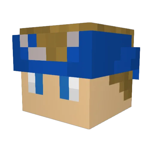 Buzzy84 Minecraft avatar head, 3D render