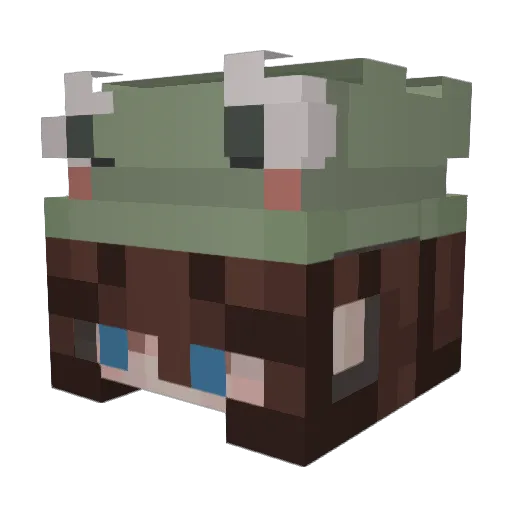 BuzzyBee062423 Minecraft avatar head, 3D render