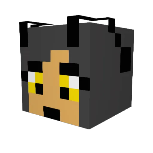 BuzzyBee93 Minecraft avatar head, 3D render