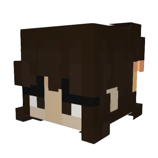 Buzzy_beeee Minecraft avatar head, 3D render