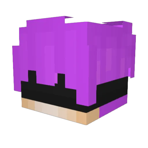Bvcks Minecraft avatar head, 3D render