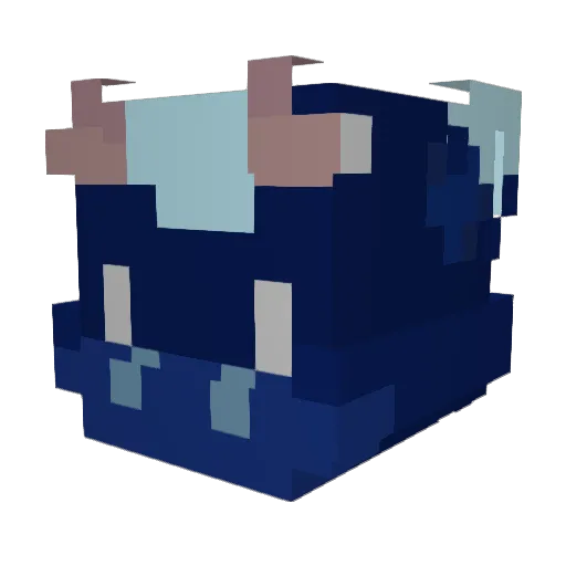 Bvll Minecraft avatar head, 3D render