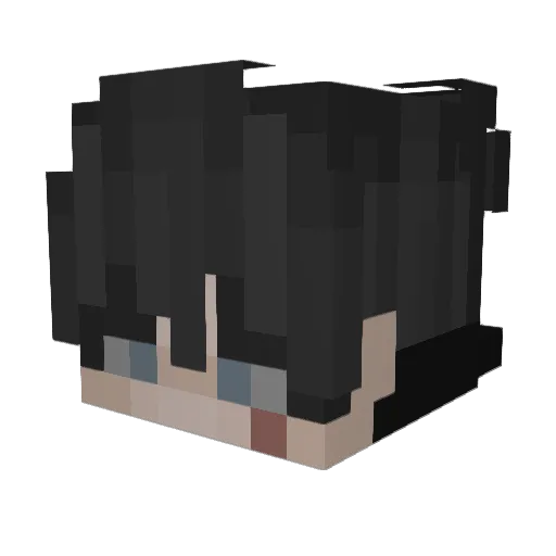 Bvsty1 Minecraft avatar head, 3D render