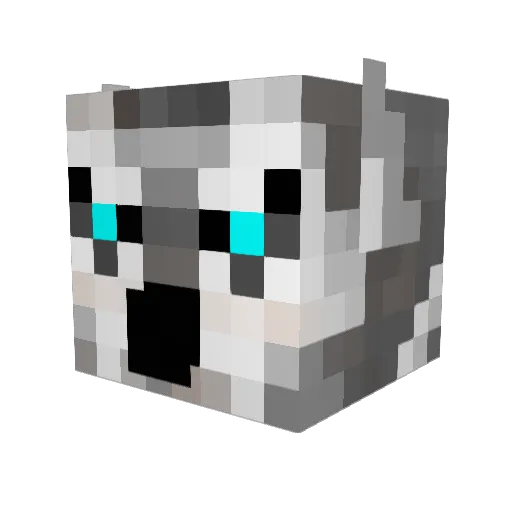 Bwad28 Minecraft avatar head, 3D render