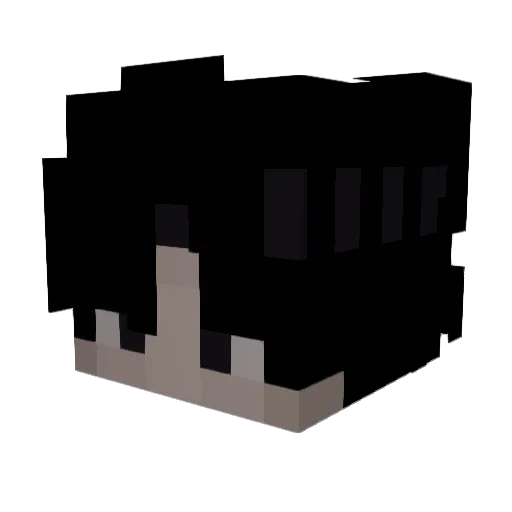 Bwnks Minecraft avatar head, 3D render
