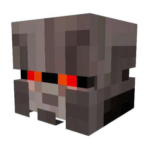 Bwoid Minecraft avatar head, 3D render