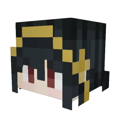 Bwu0606 Minecraft avatar head, 3D render