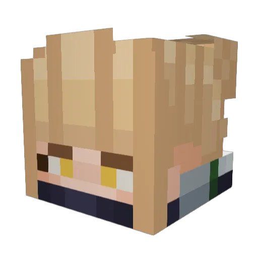 BxBerrie Minecraft avatar head, 3D render