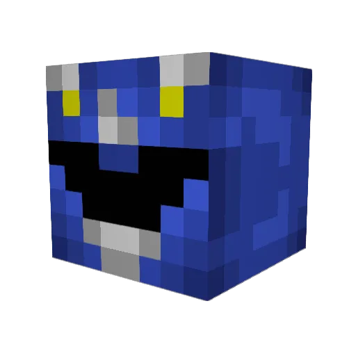 BxH06 Minecraft avatar head, 3D render