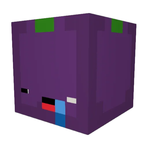 BxbaTea Minecraft avatar head, 3D render