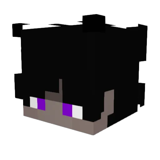 Bxbit Minecraft avatar head, 3D render