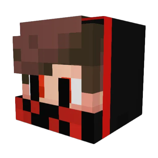 Bxgbee Minecraft avatar head, 3D render