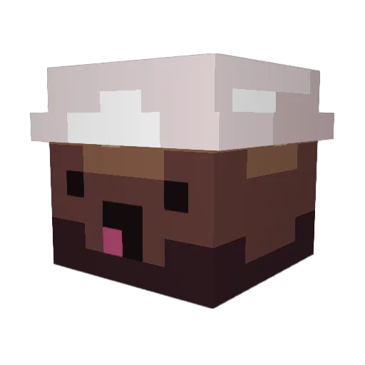 Bxiel Minecraft avatar head, 3D render