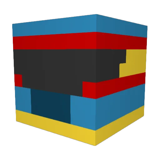 Bxkeh Minecraft avatar head, 3D render