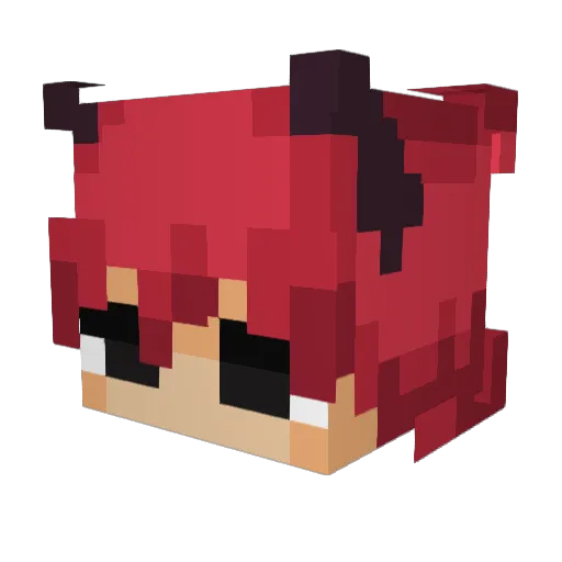 Bxkro Minecraft avatar head, 3D render