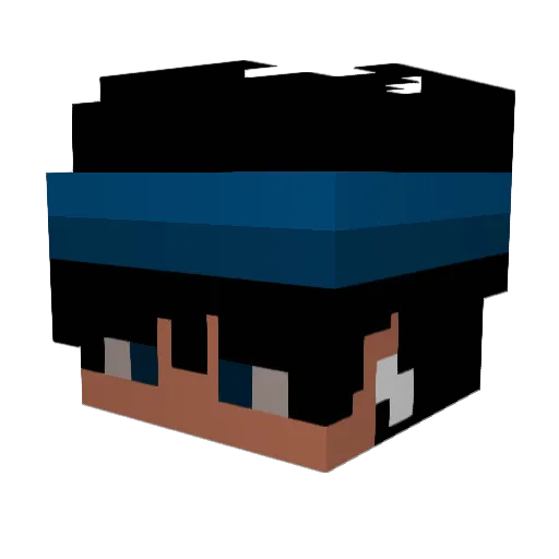 Bxllfrog Minecraft avatar head, 3D render