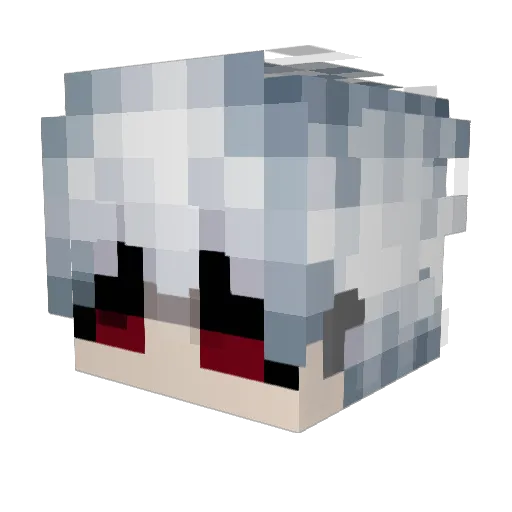 Bxnting Minecraft avatar head, 3D render