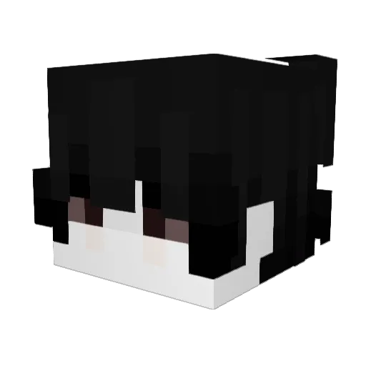 Bxssed Minecraft avatar head, 3D render
