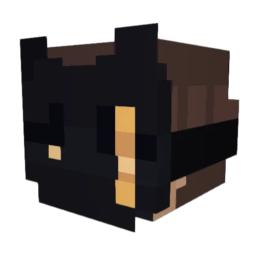 Bxziq Minecraft avatar head, 3D render