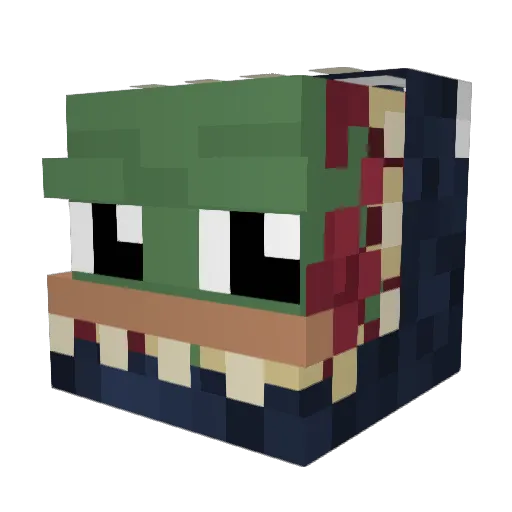 ByAngelo11 Minecraft avatar head, 3D render