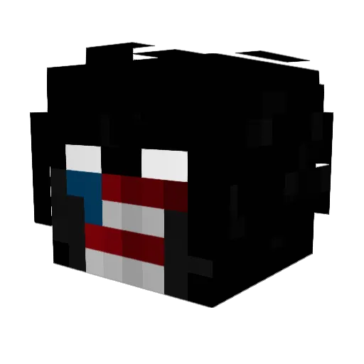 ByBaguette Minecraft avatar head, 3D render