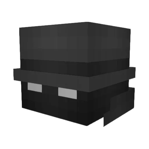 ByBroken_ Minecraft avatar head, 3D render