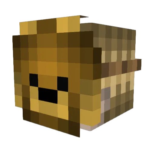 ByDavii Minecraft avatar head, 3D render