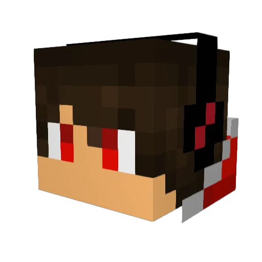 ByDeok Minecraft avatar head, 3D render