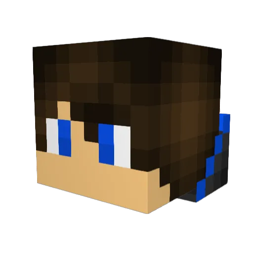 ByDiego14 Minecraft avatar head, 3D render
