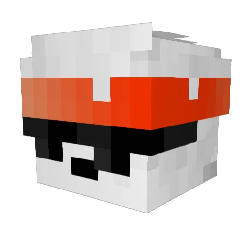 ByDrownBv Minecraft avatar head, 3D render