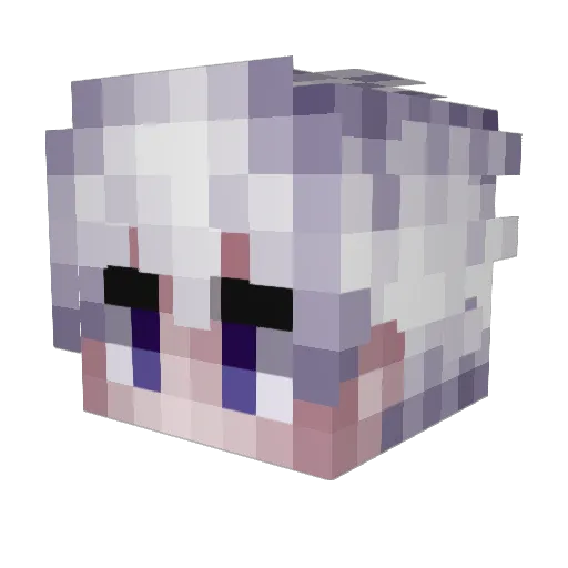 ByDryXx Minecraft avatar head, 3D render