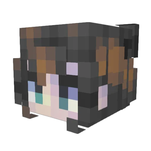 ByFoxtrot Minecraft avatar head, 3D render